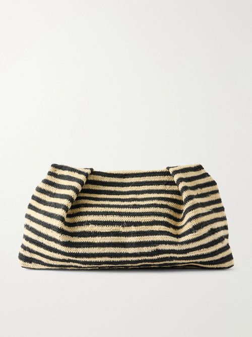 Medium Two-tone Sisal Clutch