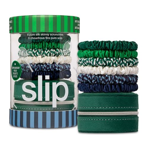Pure Silk Skinny Scrunchies with Complimentary Pouch