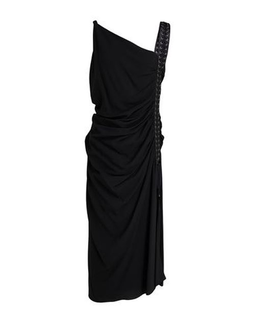 Woman Midi dress Black Size 8 Viscose, Silk, Elastane