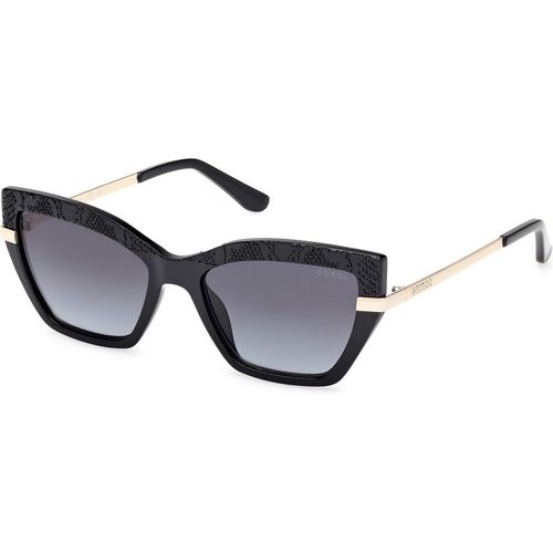 Guess Mujer Guess GU00216 01B Gafas de sol Inyectado Negro Fumar Cuadrada Norma