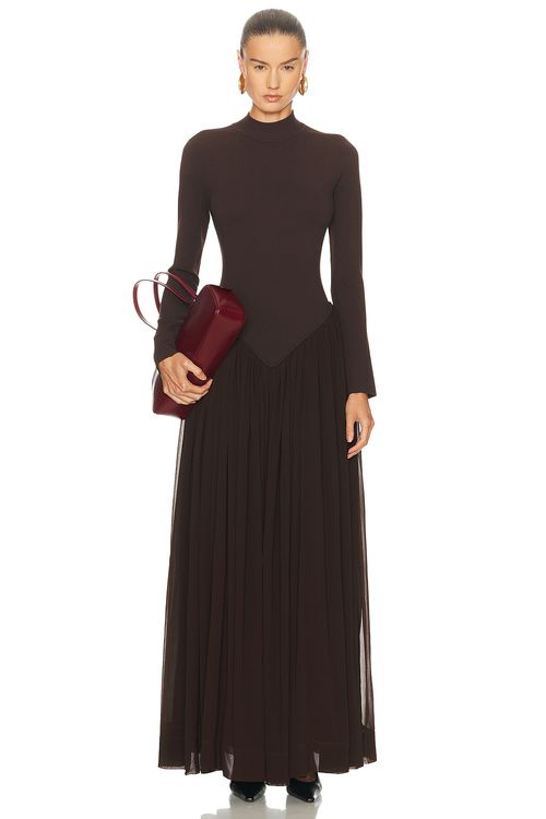 Ronny Kobo Speck Knit Dress in Chicory - Brown. XS also in L