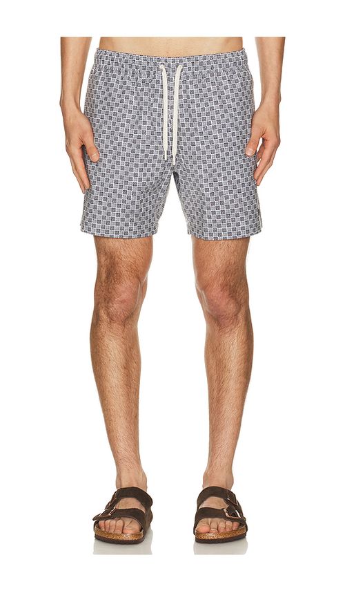 Faherty All Day 6 Swimtrunks in Brown. S. Also in