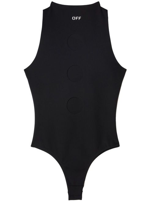 Meteor sleeveless bodysuit - Black