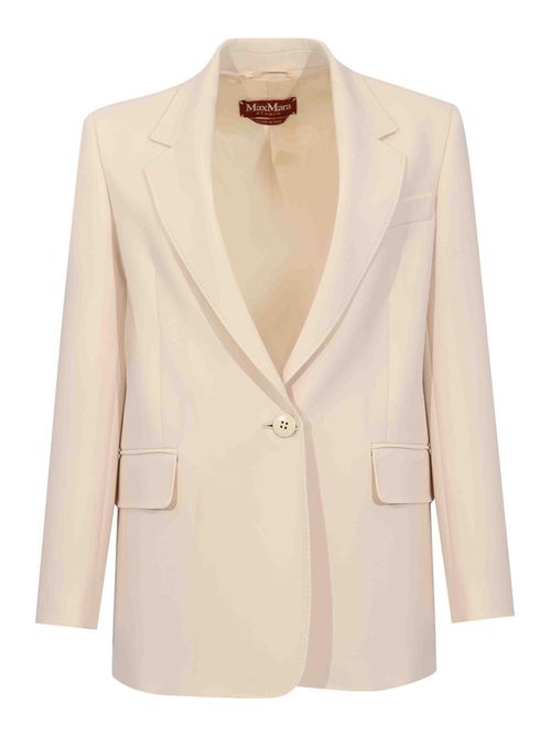 Mstbosco Single-Breasted Blazer In Beige Cady