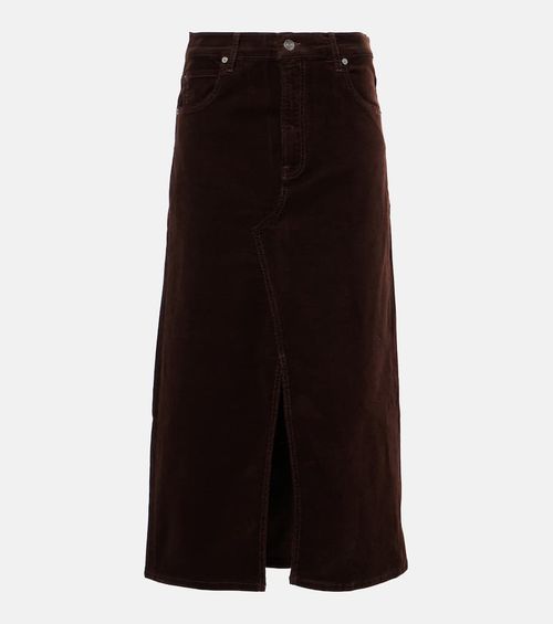 The Cord corduroy midi skirt