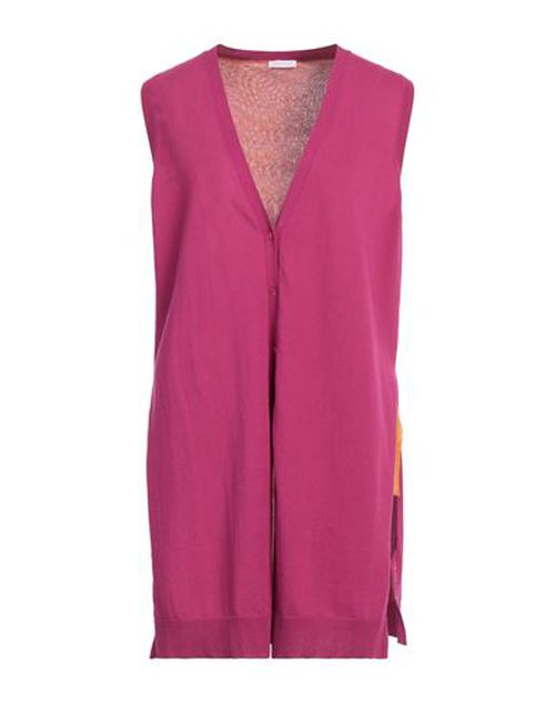 Rossopuro Woman Cardigan Fuchsia Size L Cotton