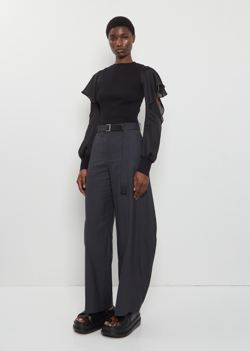 Sacai Wide Suiting Pants Gray