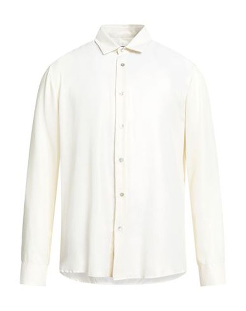 Man Shirt Beige Size 15 Polyester