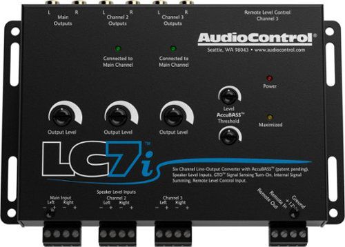6-Channel Active Line Output Converter with AccuBASS - Black