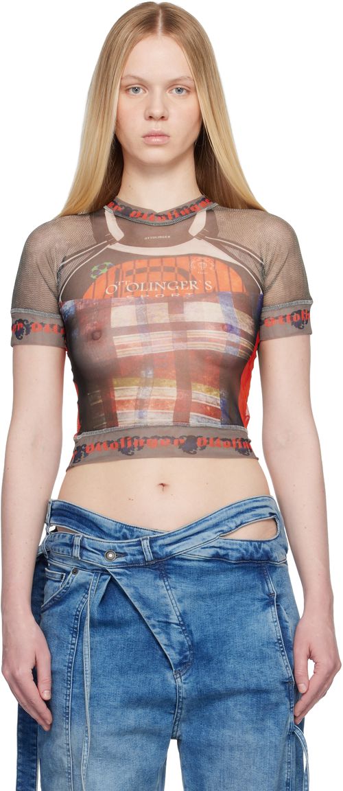 Multicolor Mesh T-shirt