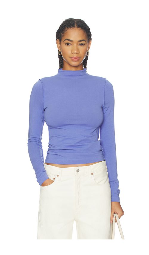 Free people manga larga kenzie en color azul L también en M, S