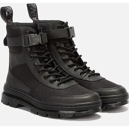 Women's Dr. Martens Combs Tech Mono Black Boots - Size: UK 10 / eu 45 / us 11