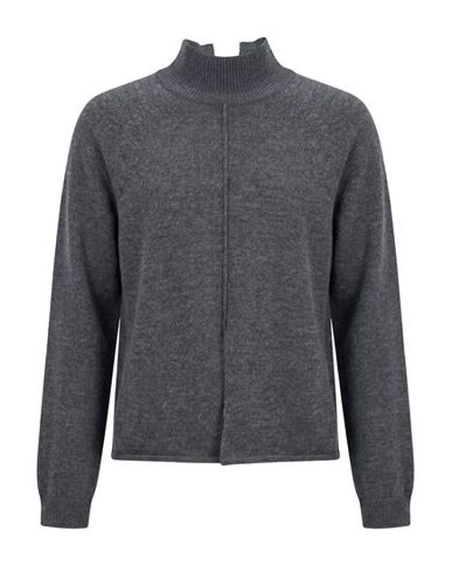 Woman Turtleneck Charcoal Size M Acrylic, Wool