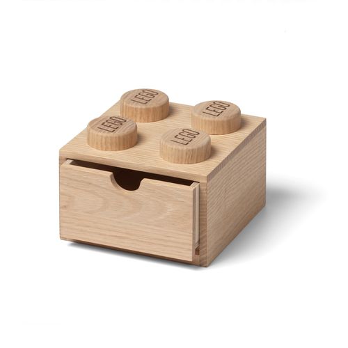 Wooden Desk Drawer 4 - Light Oak