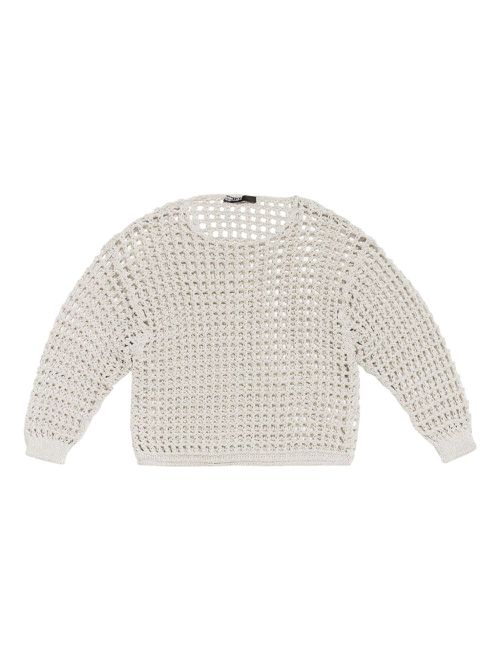 Bimba y Lola crochet knit sweater - Grey