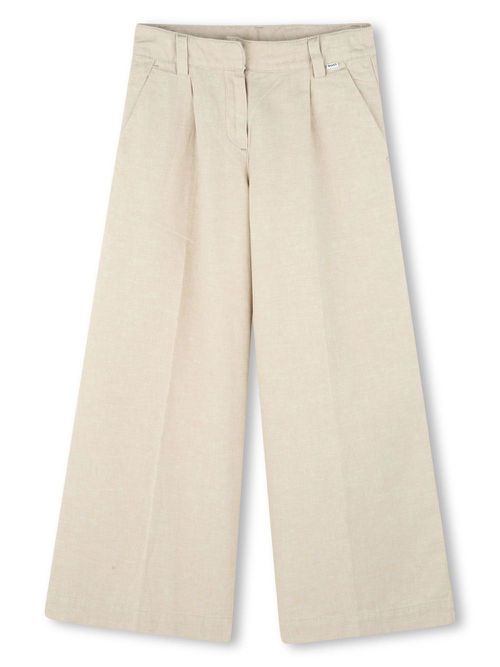 Wide-leg trousers - Neutrals