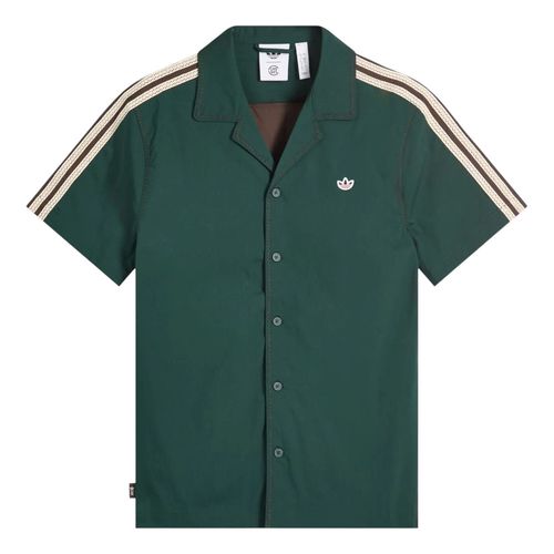 X CLOT BY Edison Chen Short-Sleeved Shirt 'Green Brown'