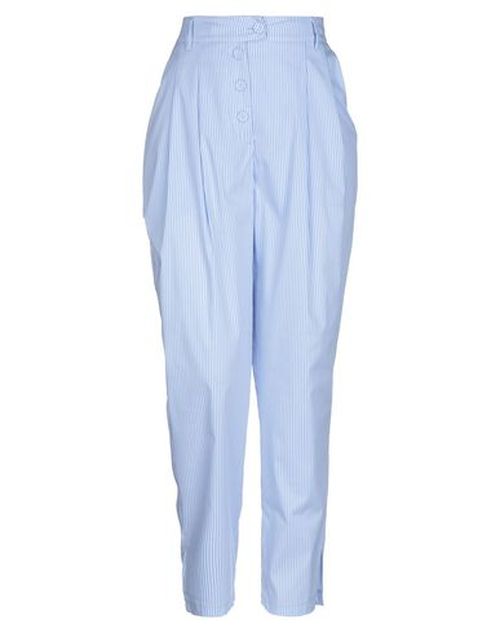 Woman Pants Sky blue Size 2 Cotton, Polyamide, Elastane