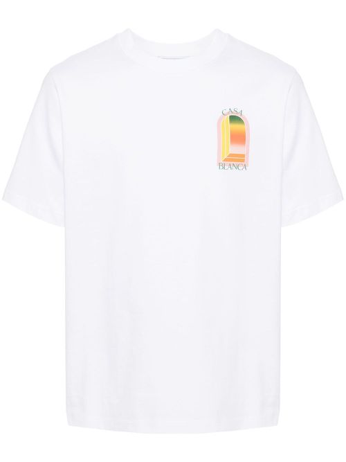 Tennis Club Icon organic cotton T-shirt - White