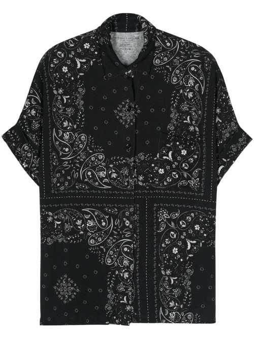 Paisley-print shirt - Blue