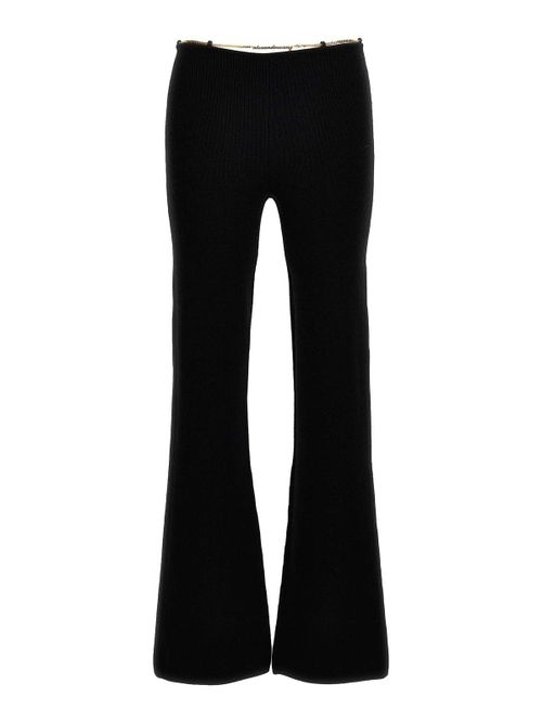 Gold Nameplate Chain Pants