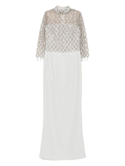 Embellished high-neck dress - Grey