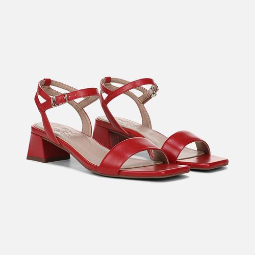 Hana Strappy Dress Shoe Shoes, Red Leather