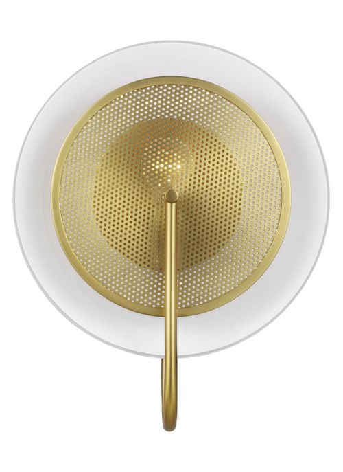 Visual Comfort Studio Gesture Wall Sconce in Burnished Brass by Kelly Wearstler