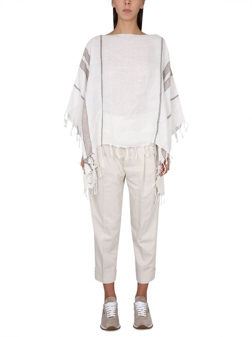 Poncho In Linen