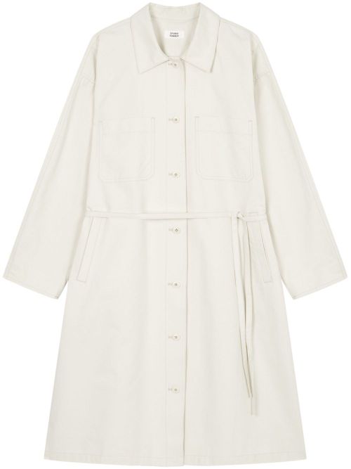 Belted-waist dress - Neutrals