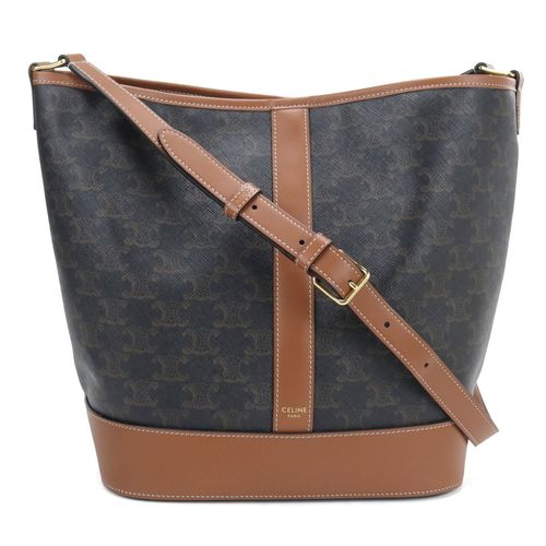 Celine Brown Pvc Leather Shoulder Bag Pre-Owned