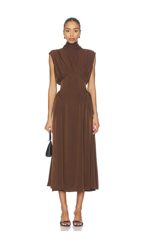 The Bekk Eliana Dress in Brown. S. Also in