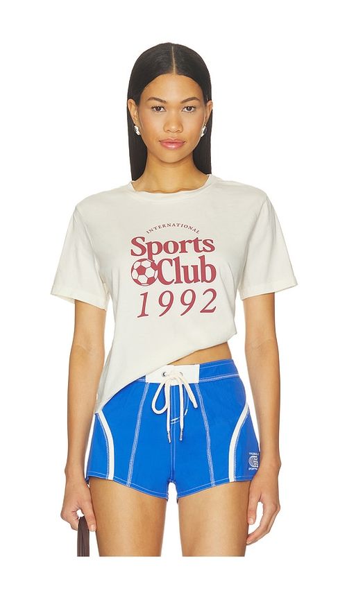 Sunny Somewhere Sports Club 1992 Tee in White. - XS also in S, M