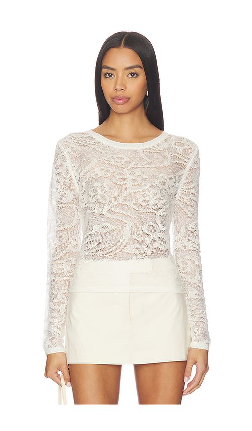 Steve Madden Megann Top in Cloud Dancer. M also in L, S