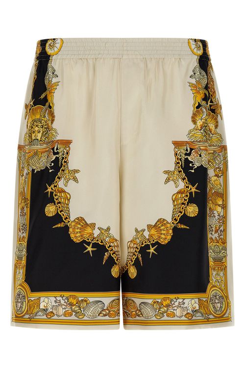 'Coral Theatre' Print Bermuda Shorts