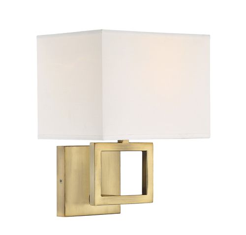 Trade Winds Square Wall Sconce in Natural Brass - TW021740NB