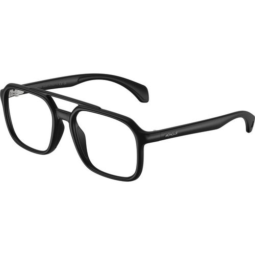 Moncler Unisex Moncler ME3002 5006 Monturas ópticas Inyectado Negro Transparente Cuadrada Norma