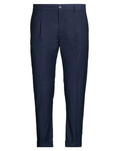 Man Pants Navy Size 38 Polyester, Viscose, Elastane