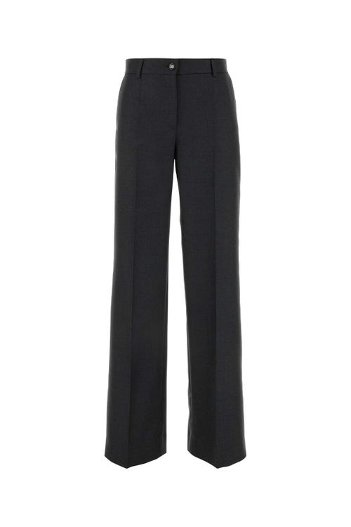 Virgin Wool Trousers — Gray