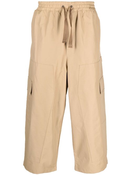 Elasticated cargo trousers - Neutrals