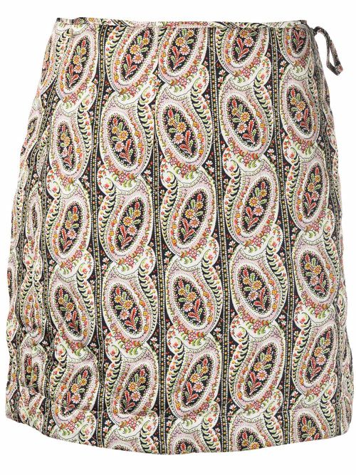 ByTiMo paisley-print skirt - Neutrals