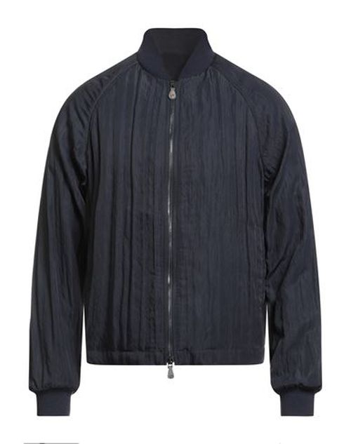 Man Jacket Midnight blue Size 38 Viscose, Polyamide, Virgin Wool, Silk, Elastane