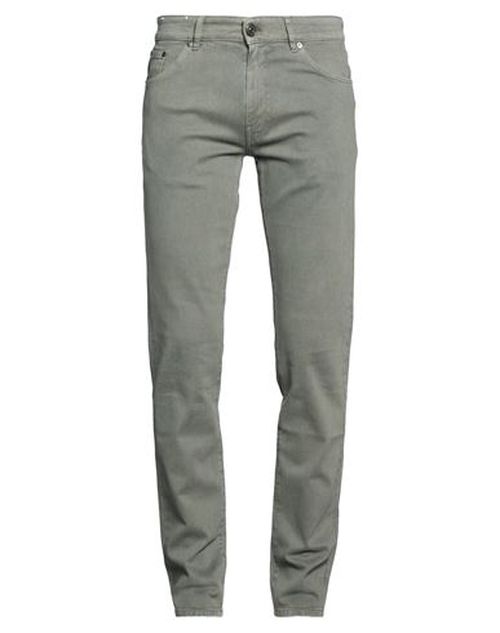 Man Pants Military green Size 33 Cotton, Elastane