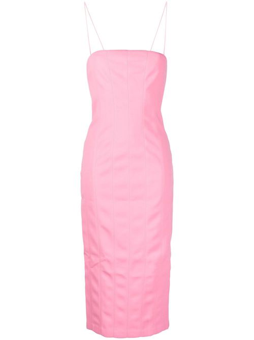 Irisa sleeveless midi dress - CANDY PINK