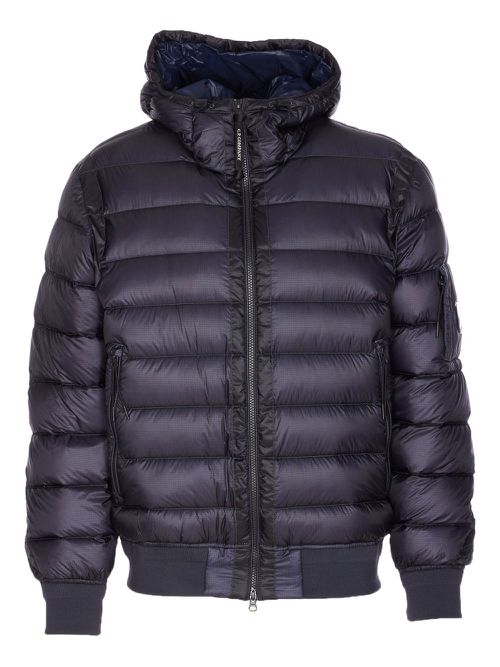 Hooded padded coat - Blue