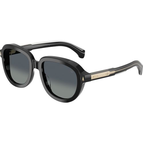 Moncler Unisex Moncler ME6007U CIRSEE 30013C Gafas de sol Acetato Negro Gris Piloto Normal Matizado