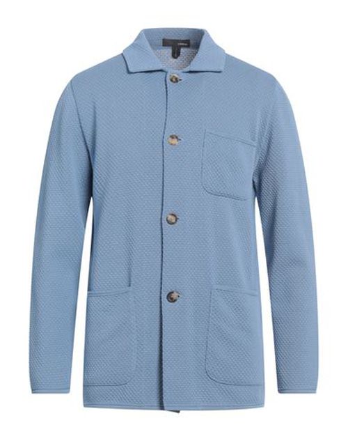 Lardini Man Cardigan Light blue Size XS Cotton