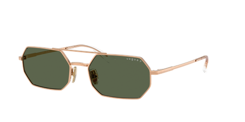 Vogue Eyewear Woman Sunglass VO4329S -  Frame color: Rose Gold, Lens color: Dark Green Polar