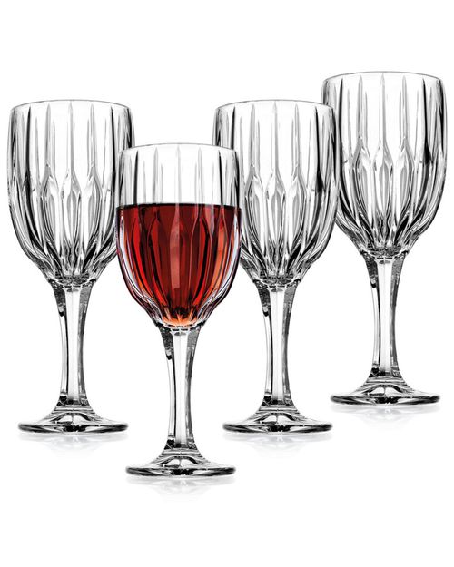 Pleat Goblet Glasses (Set of 4)