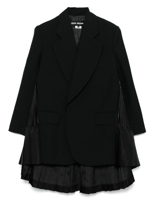 Junya Watanabe pleat-detail blazer - Black